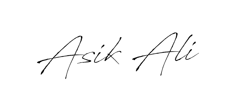 Asik Ali stylish signature style. Best Handwritten Sign (Antro_Vectra) for my name. Handwritten Signature Collection Ideas for my name Asik Ali. Asik Ali signature style 6 images and pictures png