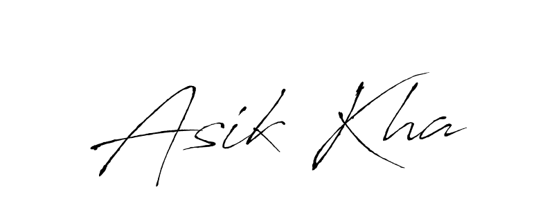 Asik Kha stylish signature style. Best Handwritten Sign (Antro_Vectra) for my name. Handwritten Signature Collection Ideas for my name Asik Kha. Asik Kha signature style 6 images and pictures png