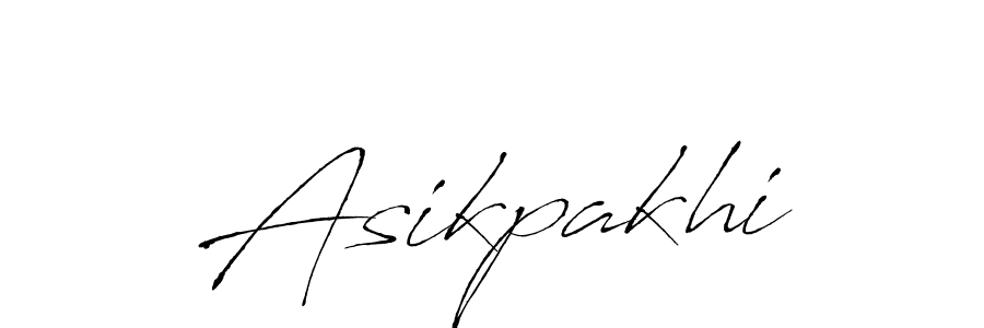 Make a beautiful signature design for name Asikpakhi. With this signature (Antro_Vectra) style, you can create a handwritten signature for free. Asikpakhi signature style 6 images and pictures png