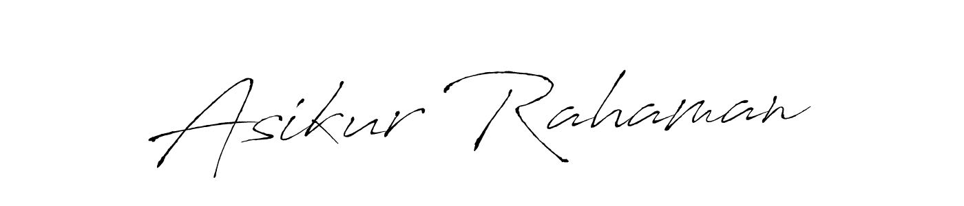 Also we have Asikur Rahaman name is the best signature style. Create professional handwritten signature collection using Antro_Vectra autograph style. Asikur Rahaman signature style 6 images and pictures png