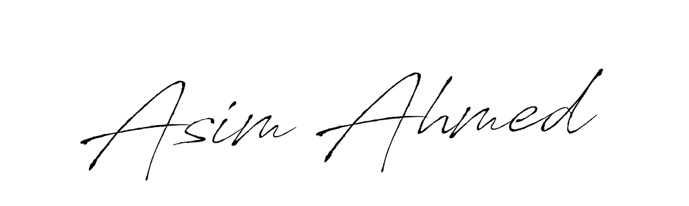 The best way (Antro_Vectra) to make a short signature is to pick only two or three words in your name. The name Asim Ahmed include a total of six letters. For converting this name. Asim Ahmed signature style 6 images and pictures png