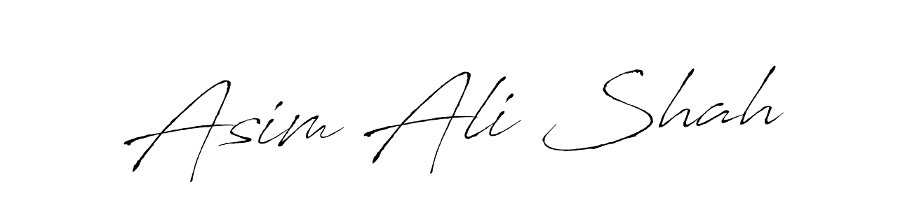 Asim Ali Shah stylish signature style. Best Handwritten Sign (Antro_Vectra) for my name. Handwritten Signature Collection Ideas for my name Asim Ali Shah. Asim Ali Shah signature style 6 images and pictures png