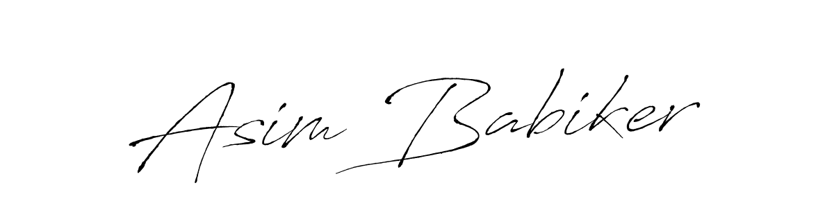 Make a beautiful signature design for name Asim Babiker. With this signature (Antro_Vectra) style, you can create a handwritten signature for free. Asim Babiker signature style 6 images and pictures png