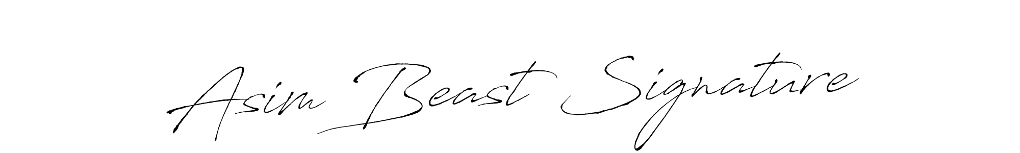 Design your own signature with our free online signature maker. With this signature software, you can create a handwritten (Antro_Vectra) signature for name Asim Beast Signature. Asim Beast Signature signature style 6 images and pictures png