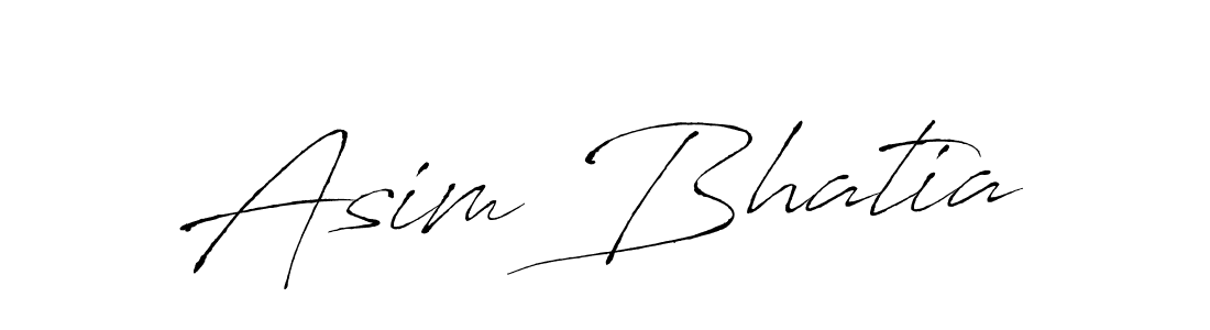 Make a beautiful signature design for name Asim Bhatia. With this signature (Antro_Vectra) style, you can create a handwritten signature for free. Asim Bhatia signature style 6 images and pictures png