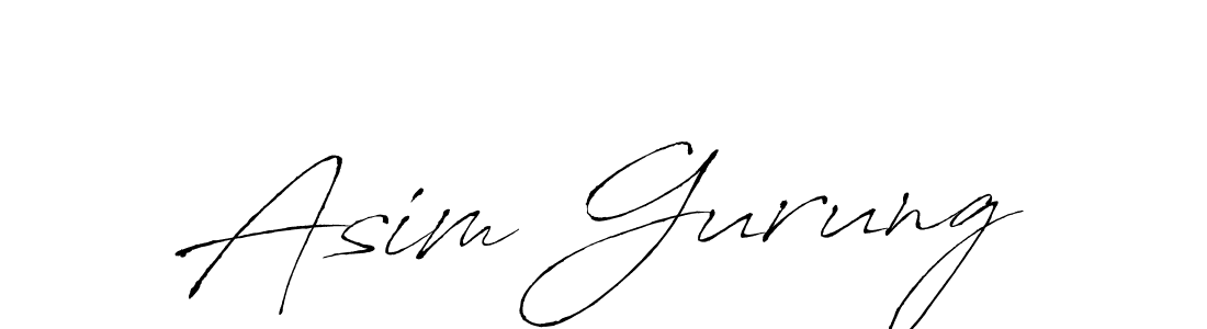 The best way (Antro_Vectra) to make a short signature is to pick only two or three words in your name. The name Asim Gurung include a total of six letters. For converting this name. Asim Gurung signature style 6 images and pictures png