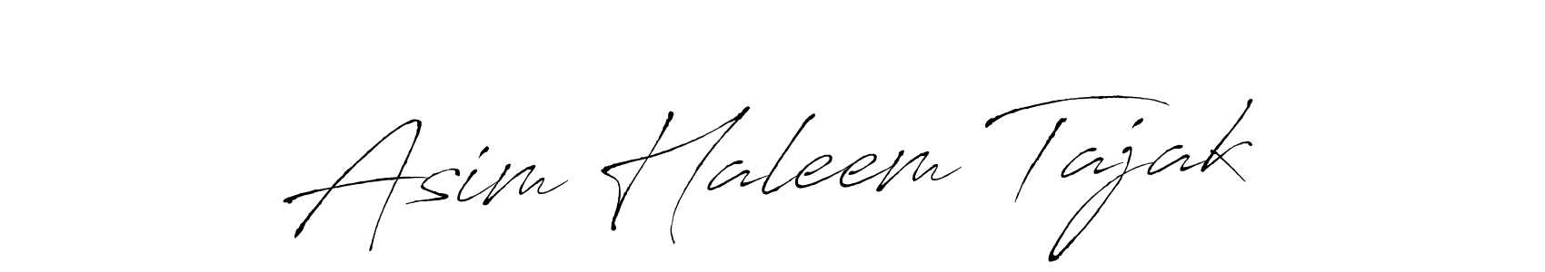 Create a beautiful signature design for name Asim Haleem Tajak. With this signature (Antro_Vectra) fonts, you can make a handwritten signature for free. Asim Haleem Tajak signature style 6 images and pictures png