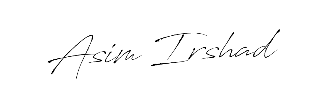 Similarly Antro_Vectra is the best handwritten signature design. Signature creator online .You can use it as an online autograph creator for name Asim Irshad. Asim Irshad signature style 6 images and pictures png