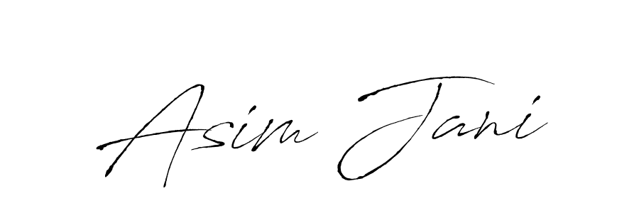 How to make Asim Jani name signature. Use Antro_Vectra style for creating short signs online. This is the latest handwritten sign. Asim Jani signature style 6 images and pictures png