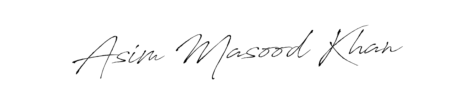 Asim Masood Khan stylish signature style. Best Handwritten Sign (Antro_Vectra) for my name. Handwritten Signature Collection Ideas for my name Asim Masood Khan. Asim Masood Khan signature style 6 images and pictures png