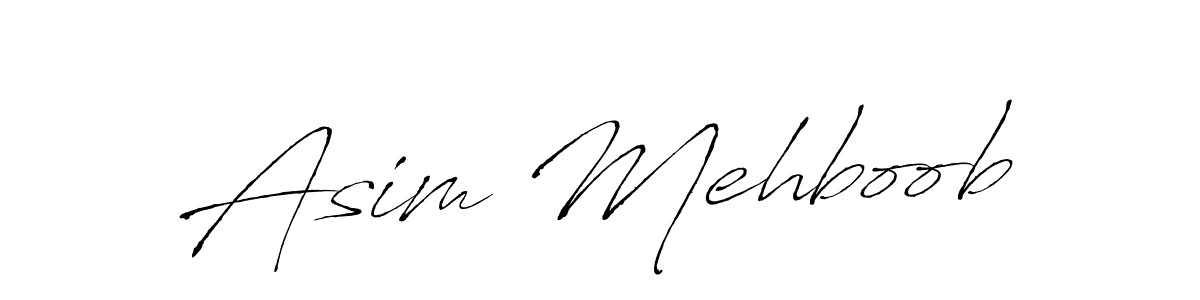 How to make Asim Mehboob name signature. Use Antro_Vectra style for creating short signs online. This is the latest handwritten sign. Asim Mehboob signature style 6 images and pictures png