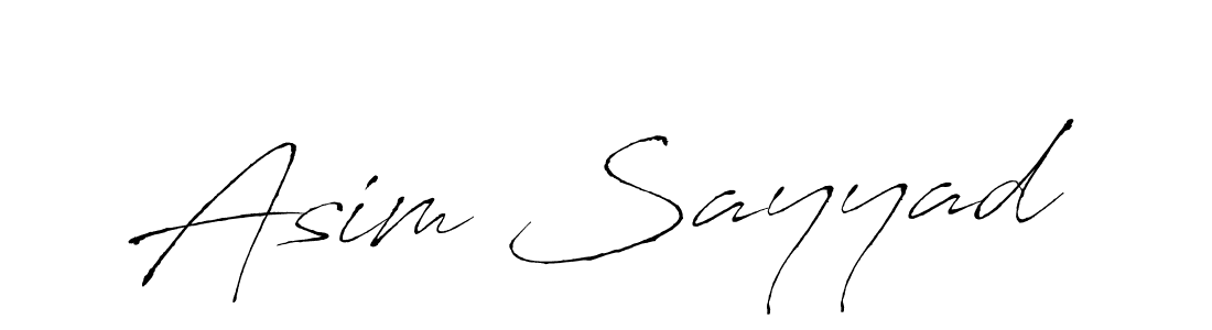 Also we have Asim Sayyad name is the best signature style. Create professional handwritten signature collection using Antro_Vectra autograph style. Asim Sayyad signature style 6 images and pictures png