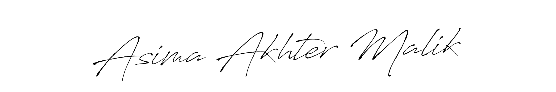 Create a beautiful signature design for name Asima Akhter Malik. With this signature (Antro_Vectra) fonts, you can make a handwritten signature for free. Asima Akhter Malik signature style 6 images and pictures png