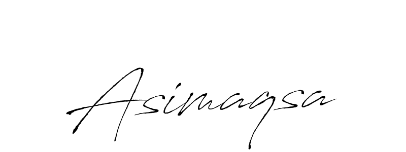 You should practise on your own different ways (Antro_Vectra) to write your name (Asimaqsa) in signature. don't let someone else do it for you. Asimaqsa signature style 6 images and pictures png