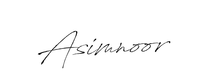 Use a signature maker to create a handwritten signature online. With this signature software, you can design (Antro_Vectra) your own signature for name Asimnoor. Asimnoor signature style 6 images and pictures png