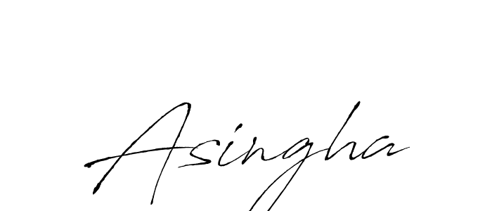 You should practise on your own different ways (Antro_Vectra) to write your name (Asingha) in signature. don't let someone else do it for you. Asingha signature style 6 images and pictures png