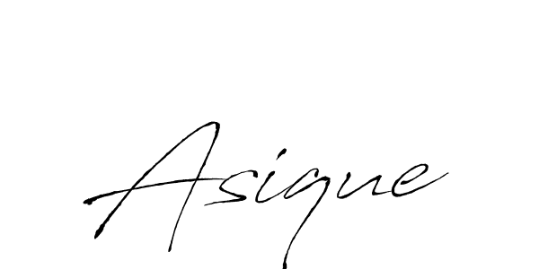 Use a signature maker to create a handwritten signature online. With this signature software, you can design (Antro_Vectra) your own signature for name Asique. Asique signature style 6 images and pictures png