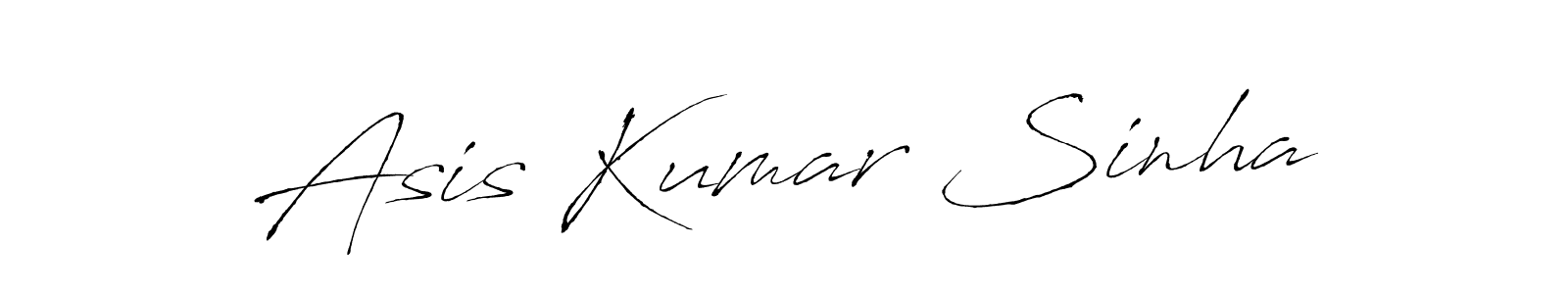 Create a beautiful signature design for name Asis Kumar Sinha. With this signature (Antro_Vectra) fonts, you can make a handwritten signature for free. Asis Kumar Sinha signature style 6 images and pictures png