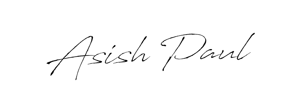 Make a beautiful signature design for name Asish Paul. With this signature (Antro_Vectra) style, you can create a handwritten signature for free. Asish Paul signature style 6 images and pictures png