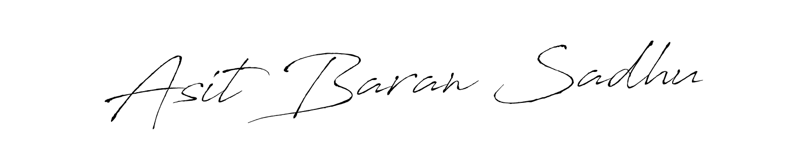 Make a beautiful signature design for name Asit Baran Sadhu. With this signature (Antro_Vectra) style, you can create a handwritten signature for free. Asit Baran Sadhu signature style 6 images and pictures png