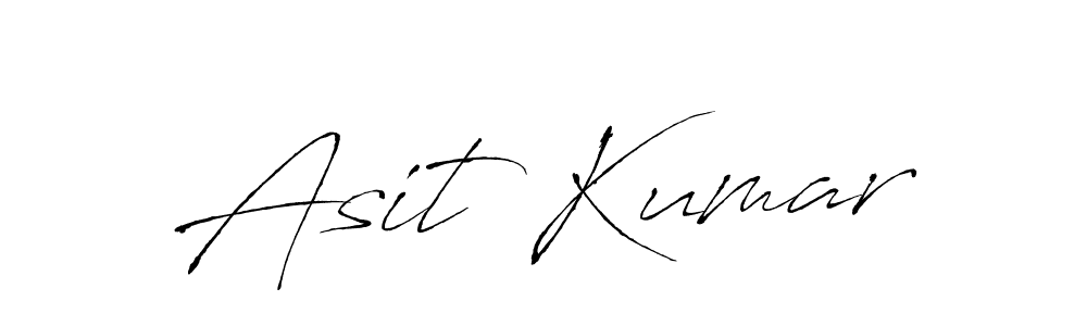 How to make Asit Kumar name signature. Use Antro_Vectra style for creating short signs online. This is the latest handwritten sign. Asit Kumar signature style 6 images and pictures png