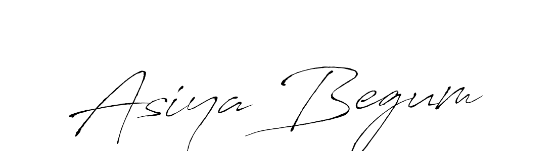 Create a beautiful signature design for name Asiya Begum. With this signature (Antro_Vectra) fonts, you can make a handwritten signature for free. Asiya Begum signature style 6 images and pictures png