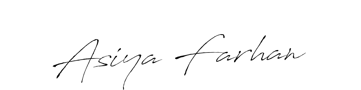 Use a signature maker to create a handwritten signature online. With this signature software, you can design (Antro_Vectra) your own signature for name Asiya Farhan. Asiya Farhan signature style 6 images and pictures png