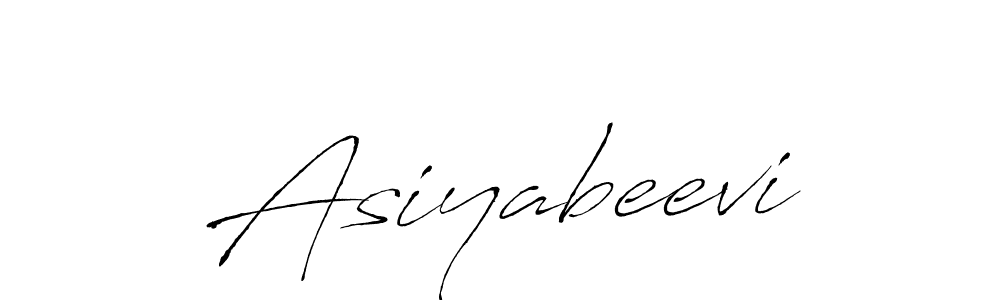 Antro_Vectra is a professional signature style that is perfect for those who want to add a touch of class to their signature. It is also a great choice for those who want to make their signature more unique. Get Asiyabeevi name to fancy signature for free. Asiyabeevi signature style 6 images and pictures png
