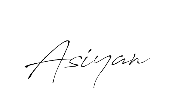 The best way (Antro_Vectra) to make a short signature is to pick only two or three words in your name. The name Asiyan include a total of six letters. For converting this name. Asiyan signature style 6 images and pictures png