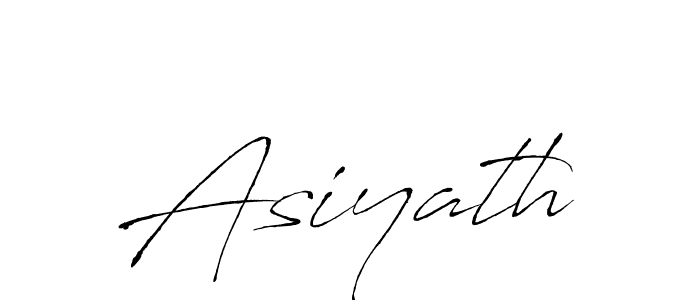 The best way (Antro_Vectra) to make a short signature is to pick only two or three words in your name. The name Asiyath include a total of six letters. For converting this name. Asiyath signature style 6 images and pictures png