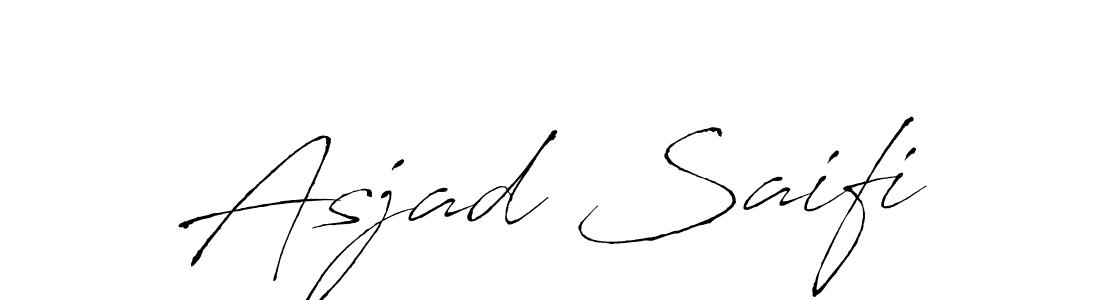 Use a signature maker to create a handwritten signature online. With this signature software, you can design (Antro_Vectra) your own signature for name Asjad Saifi. Asjad Saifi signature style 6 images and pictures png