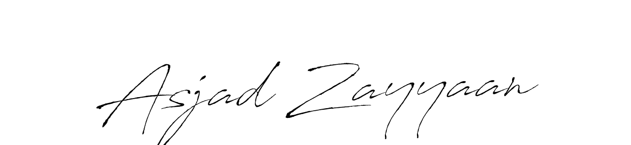 Antro_Vectra is a professional signature style that is perfect for those who want to add a touch of class to their signature. It is also a great choice for those who want to make their signature more unique. Get Asjad Zayyaan name to fancy signature for free. Asjad Zayyaan signature style 6 images and pictures png