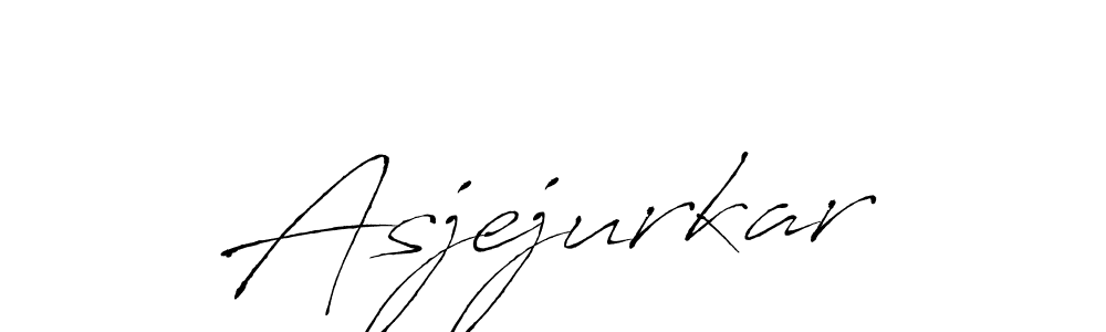 Make a beautiful signature design for name Asjejurkar. With this signature (Antro_Vectra) style, you can create a handwritten signature for free. Asjejurkar signature style 6 images and pictures png