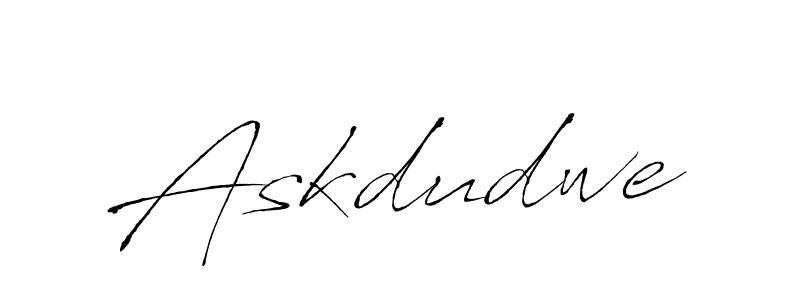 How to make Askdudwe name signature. Use Antro_Vectra style for creating short signs online. This is the latest handwritten sign. Askdudwe signature style 6 images and pictures png