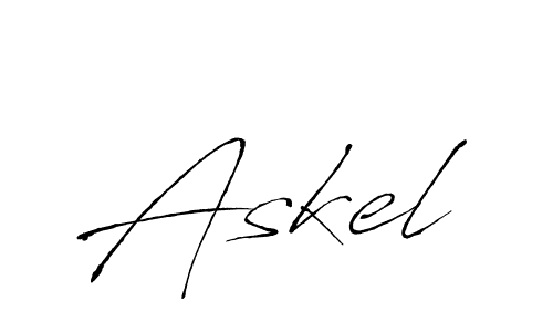 Make a beautiful signature design for name Askel. With this signature (Antro_Vectra) style, you can create a handwritten signature for free. Askel signature style 6 images and pictures png