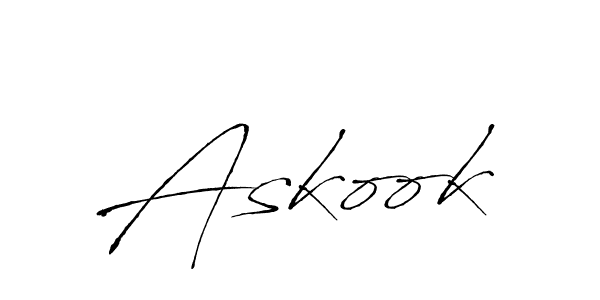 Design your own signature with our free online signature maker. With this signature software, you can create a handwritten (Antro_Vectra) signature for name Askook. Askook signature style 6 images and pictures png