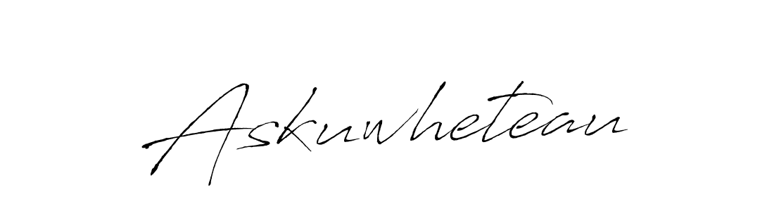 Once you've used our free online signature maker to create your best signature Antro_Vectra style, it's time to enjoy all of the benefits that Askuwheteau name signing documents. Askuwheteau signature style 6 images and pictures png