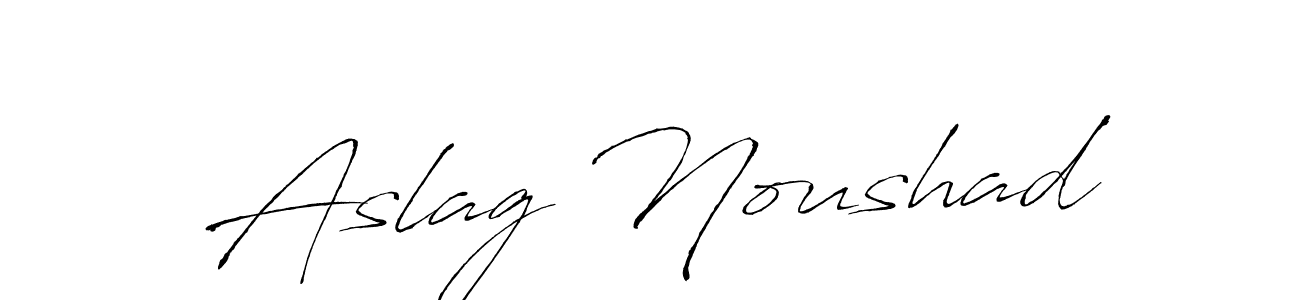 Create a beautiful signature design for name Aslag Noushad. With this signature (Antro_Vectra) fonts, you can make a handwritten signature for free. Aslag Noushad signature style 6 images and pictures png