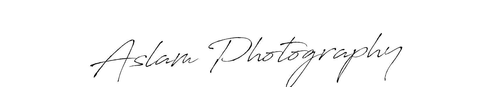 How to make Aslam Photography signature? Antro_Vectra is a professional autograph style. Create handwritten signature for Aslam Photography name. Aslam Photography signature style 6 images and pictures png