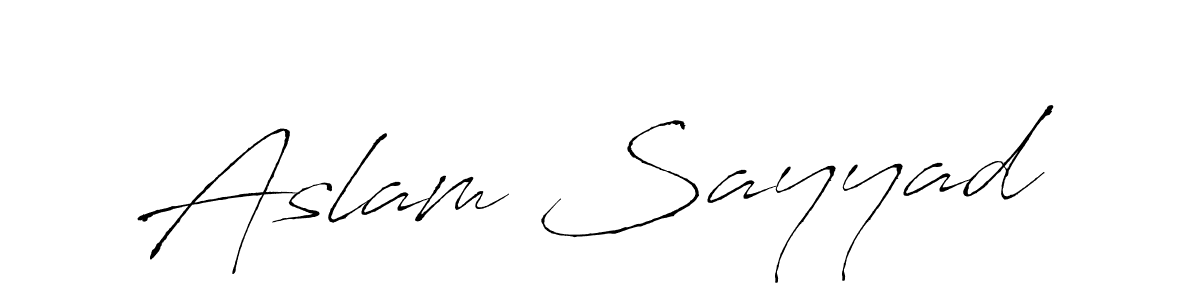 The best way (Antro_Vectra) to make a short signature is to pick only two or three words in your name. The name Aslam Sayyad include a total of six letters. For converting this name. Aslam Sayyad signature style 6 images and pictures png