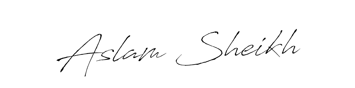 Also we have Aslam Sheikh name is the best signature style. Create professional handwritten signature collection using Antro_Vectra autograph style. Aslam Sheikh signature style 6 images and pictures png