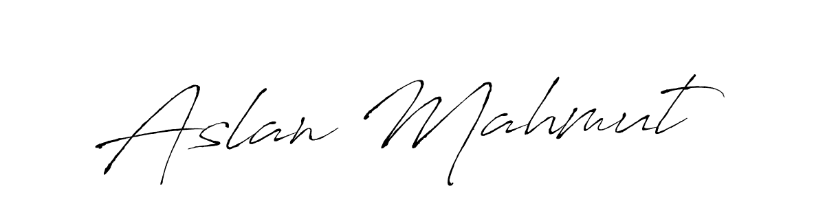 Use a signature maker to create a handwritten signature online. With this signature software, you can design (Antro_Vectra) your own signature for name Aslan Mahmut. Aslan Mahmut signature style 6 images and pictures png
