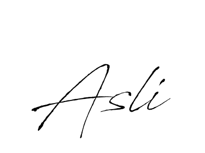 The best way (Antro_Vectra) to make a short signature is to pick only two or three words in your name. The name Asli include a total of six letters. For converting this name. Asli signature style 6 images and pictures png