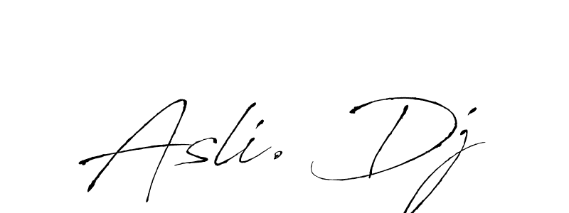 Design your own signature with our free online signature maker. With this signature software, you can create a handwritten (Antro_Vectra) signature for name Asli. Dj. Asli. Dj signature style 6 images and pictures png