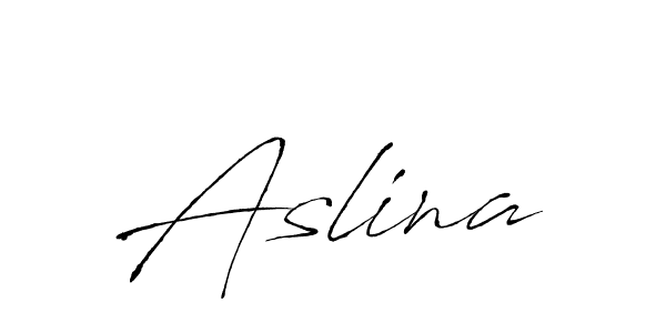 Create a beautiful signature design for name Aslina. With this signature (Antro_Vectra) fonts, you can make a handwritten signature for free. Aslina signature style 6 images and pictures png