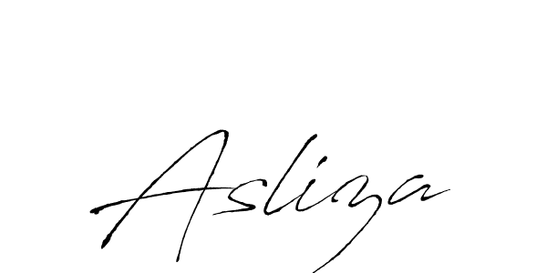 Asliza stylish signature style. Best Handwritten Sign (Antro_Vectra) for my name. Handwritten Signature Collection Ideas for my name Asliza. Asliza signature style 6 images and pictures png