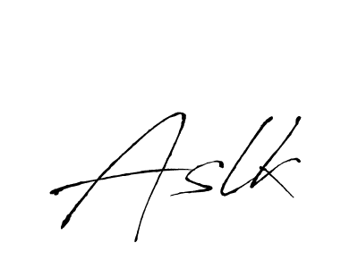 The best way (Antro_Vectra) to make a short signature is to pick only two or three words in your name. The name Aslk include a total of six letters. For converting this name. Aslk signature style 6 images and pictures png