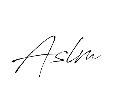 How to make Aslm signature? Antro_Vectra is a professional autograph style. Create handwritten signature for Aslm name. Aslm signature style 6 images and pictures png