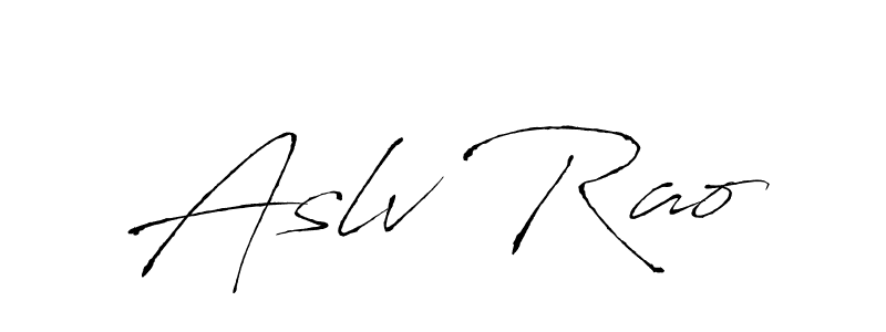 Create a beautiful signature design for name Aslv Rao. With this signature (Antro_Vectra) fonts, you can make a handwritten signature for free. Aslv Rao signature style 6 images and pictures png