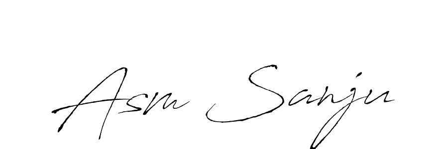 It looks lik you need a new signature style for name Asm Sanju. Design unique handwritten (Antro_Vectra) signature with our free signature maker in just a few clicks. Asm Sanju signature style 6 images and pictures png